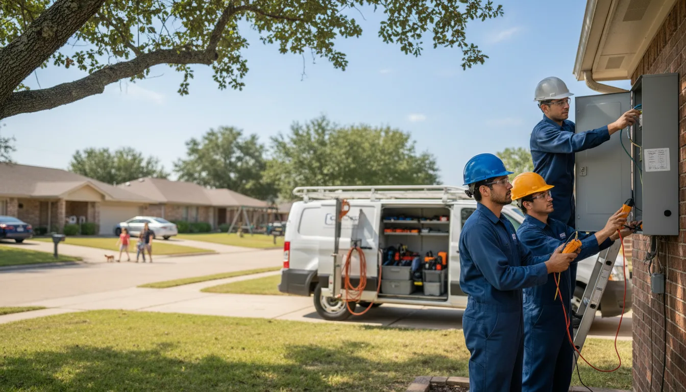 Certified electrician providing emergency electrical services in New Springfield, OH